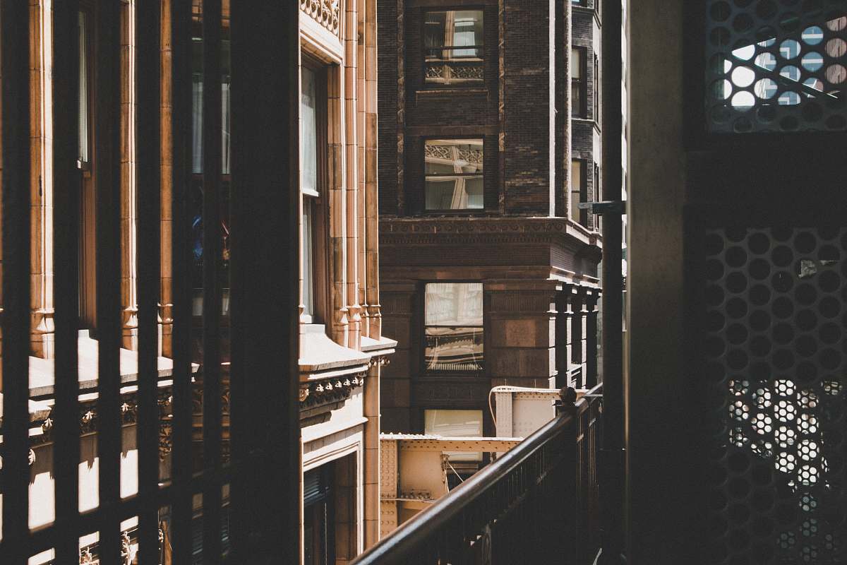 chicago brown concrete building balcony view